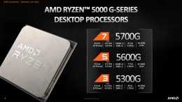 AMD釋出銳龍5000系APU