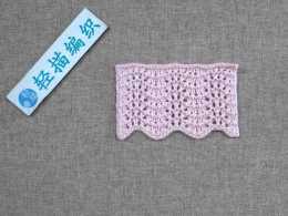 棒針鳳尾花樣的編織教程，經典耐看，織夏款針織衫真漂亮